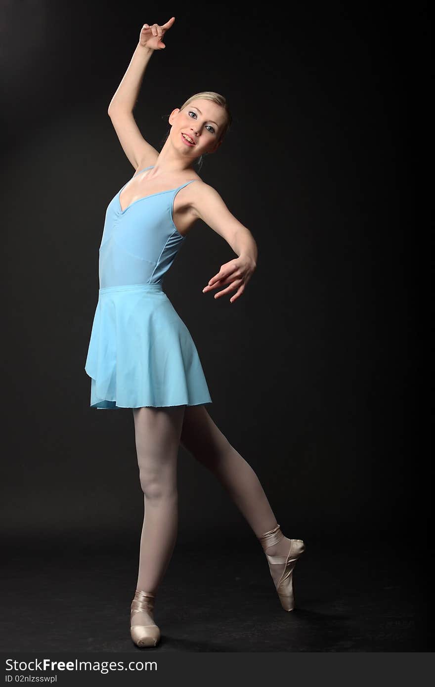 Beautifull young blond ballerina dance. Beautifull young blond ballerina dance