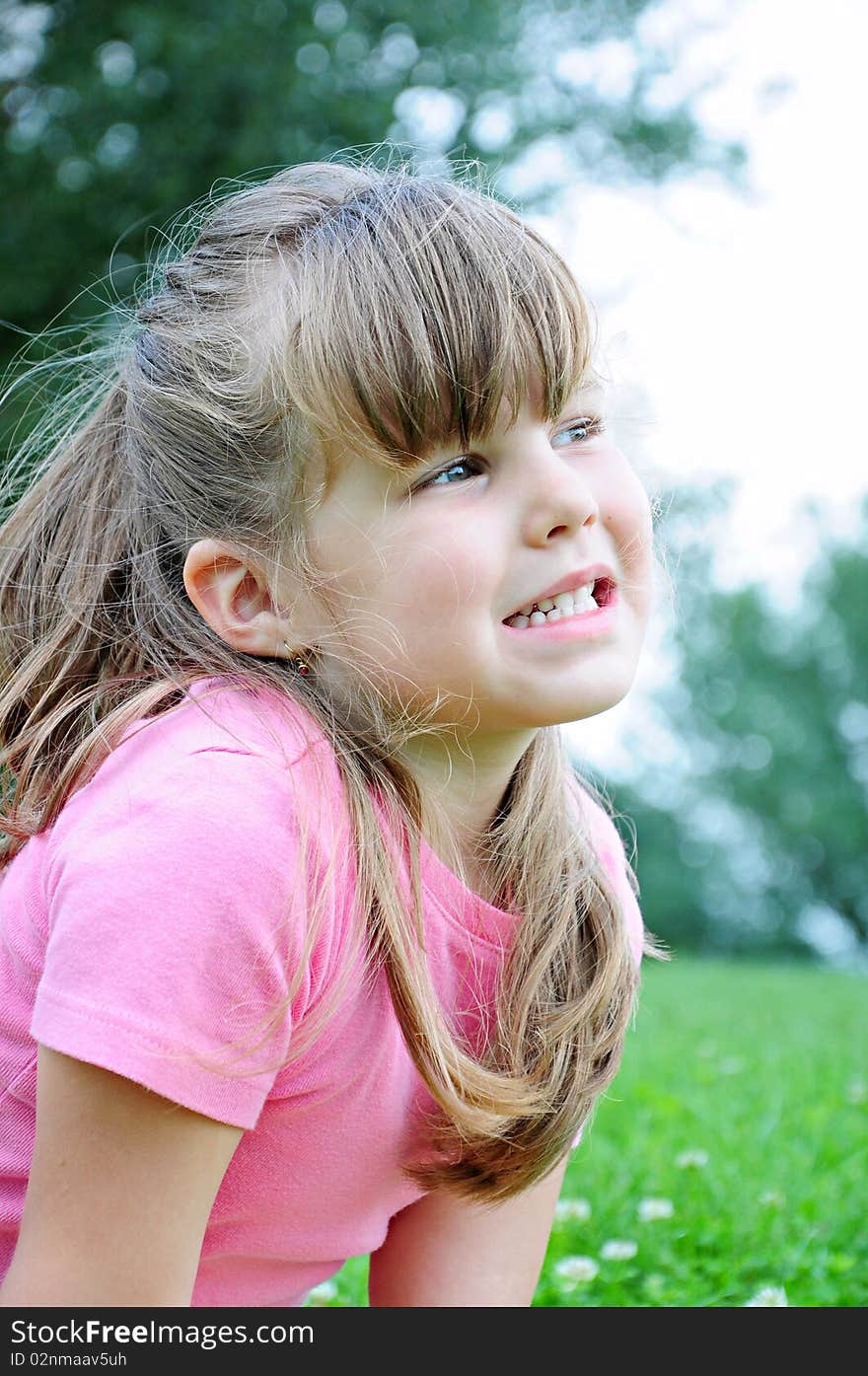 Girl in the grass