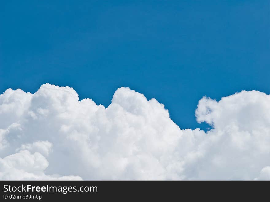 Blue sky and white clouds. Blue sky and white clouds