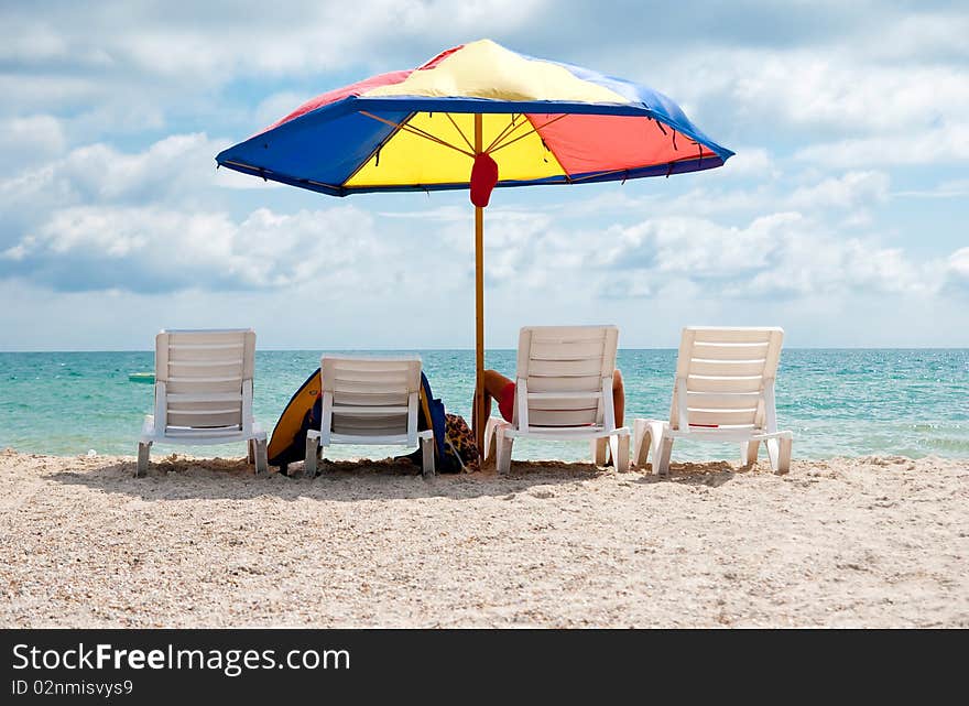 Four Deck Chairs