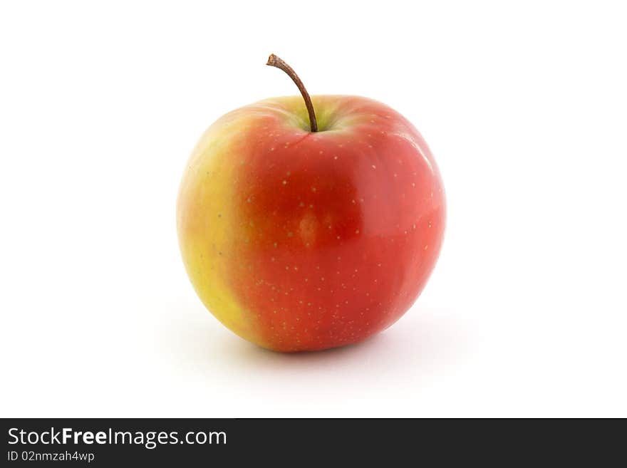 Red apple isolated on white background