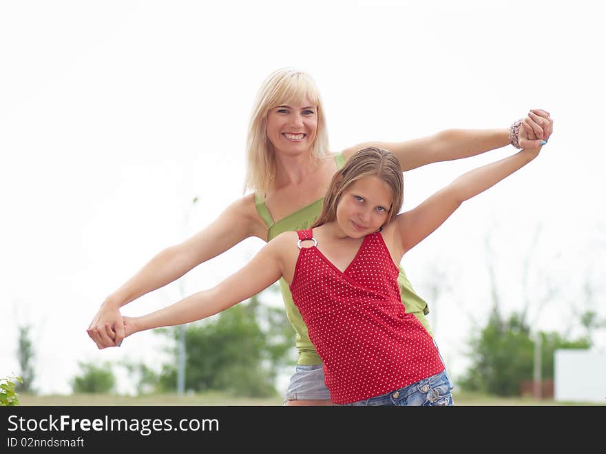 Mum with a daughter