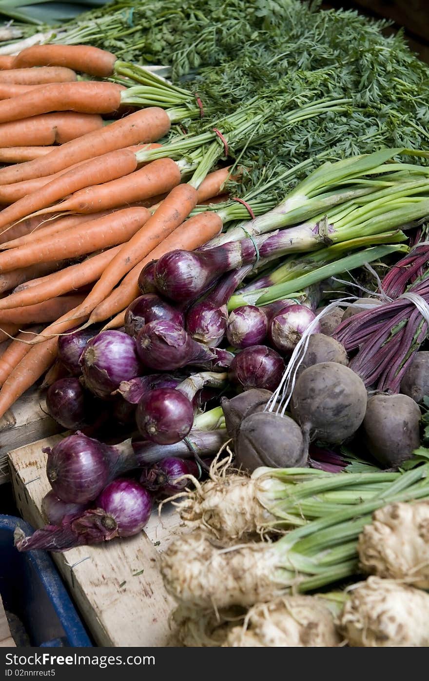 Vegetables been sold on green market. Vegetables been sold on green market