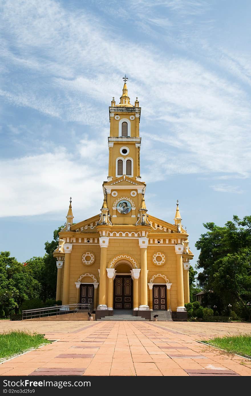 Yellow church