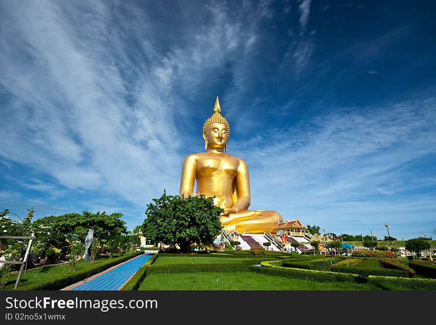 A biggest buddha of Thailand, biggest in the world