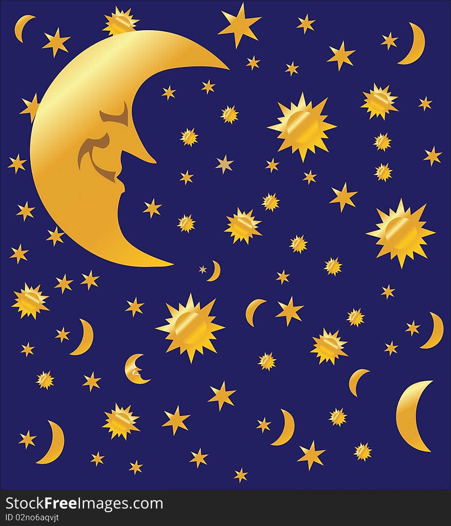 Night sky background