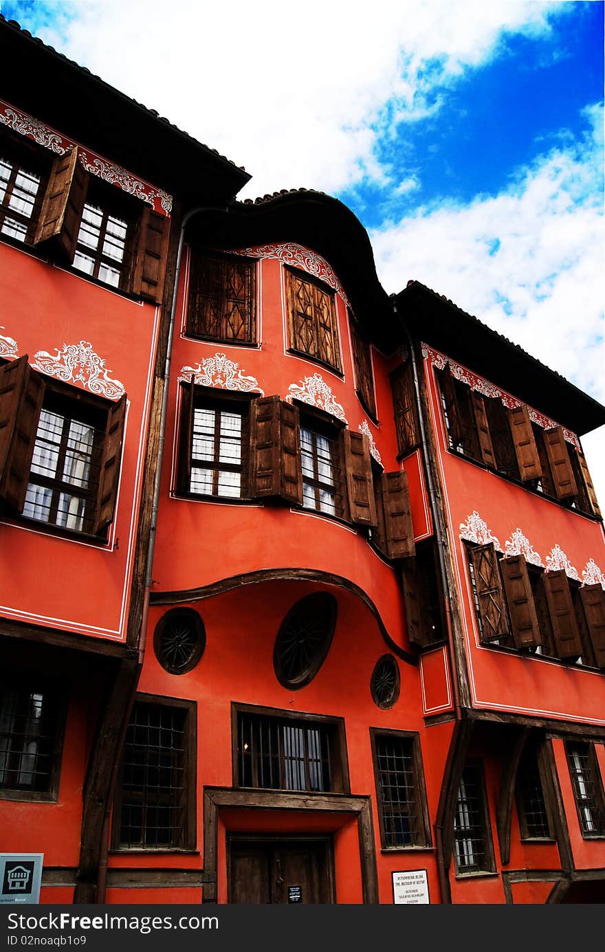 Gorgeous old building in the old Plovdiv