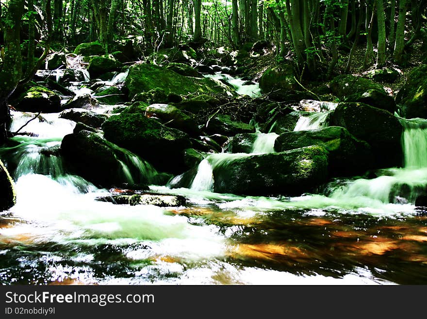 One of the many waterfalls in Kopren. One of the many waterfalls in Kopren