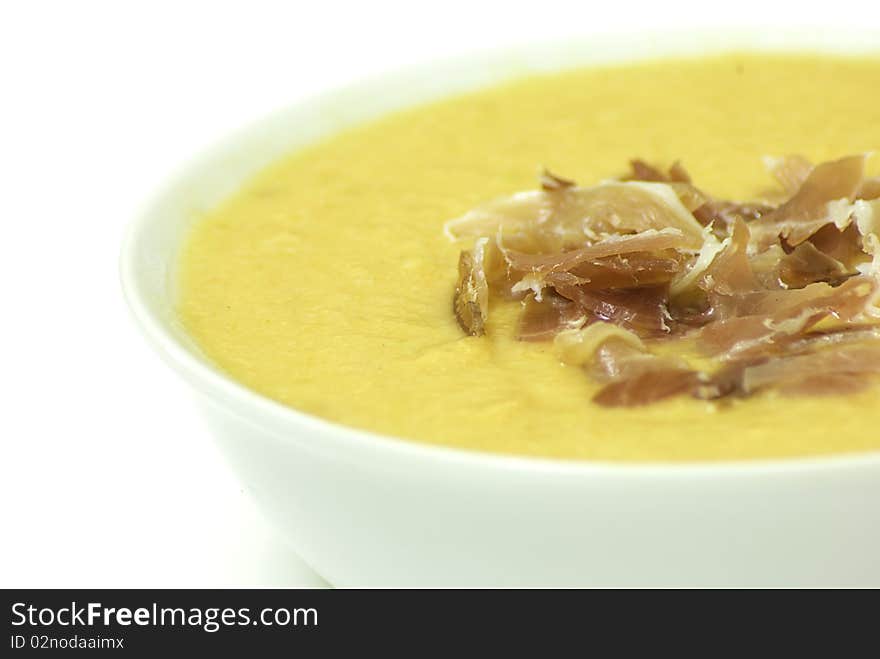 Cordoba dish Salmorejo with ham