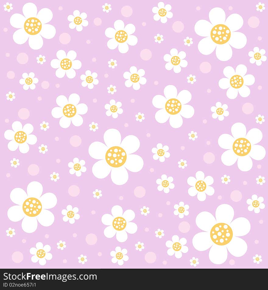 Flowers Background. Seamless.