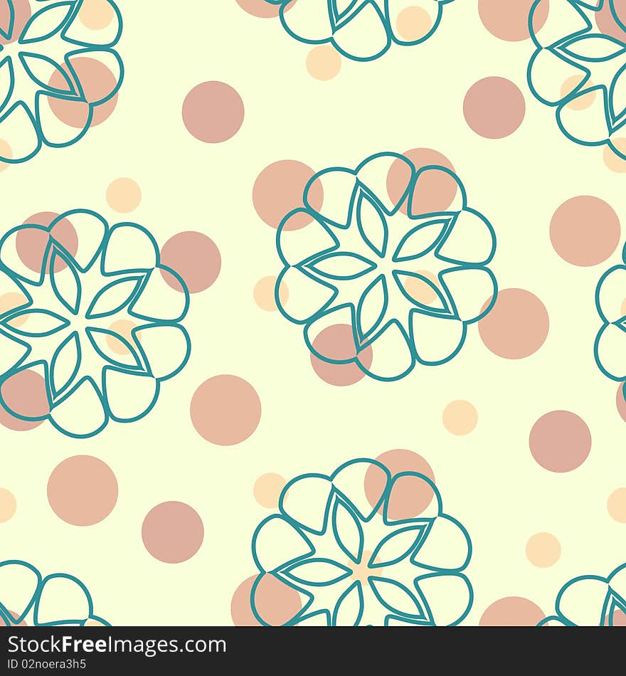 Flowers And Dots