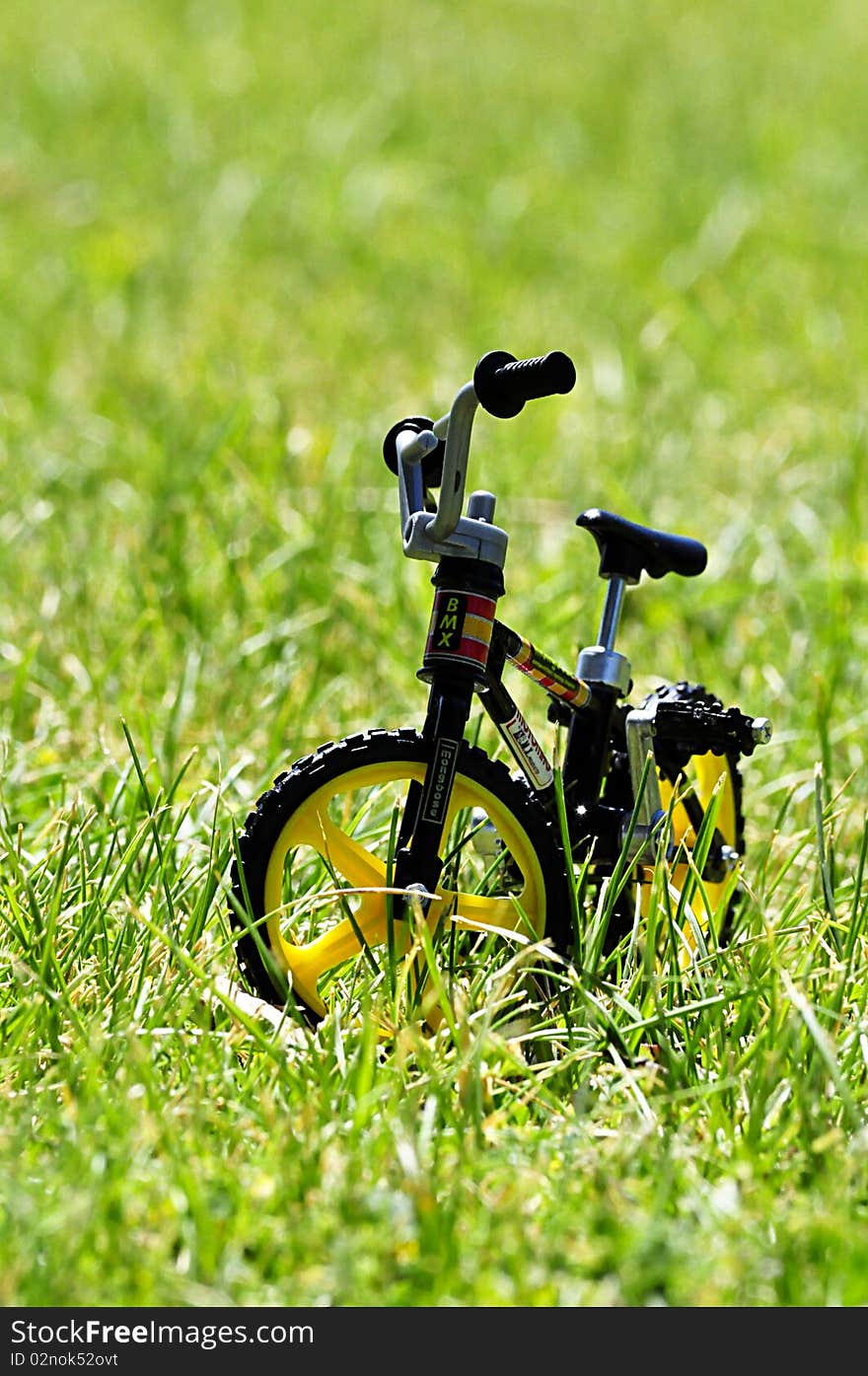 Photo toys on the grass. Photo toys on the grass