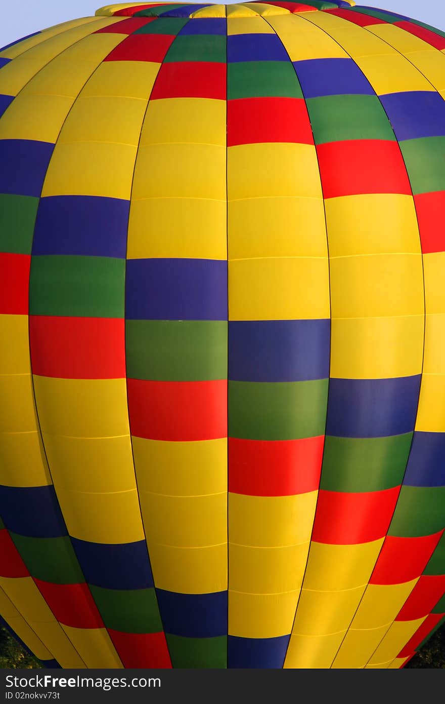 Close up shot of colorful hot air balloon. Close up shot of colorful hot air balloon