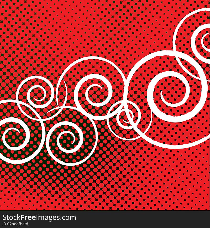 Red background pattern texture with ornaments