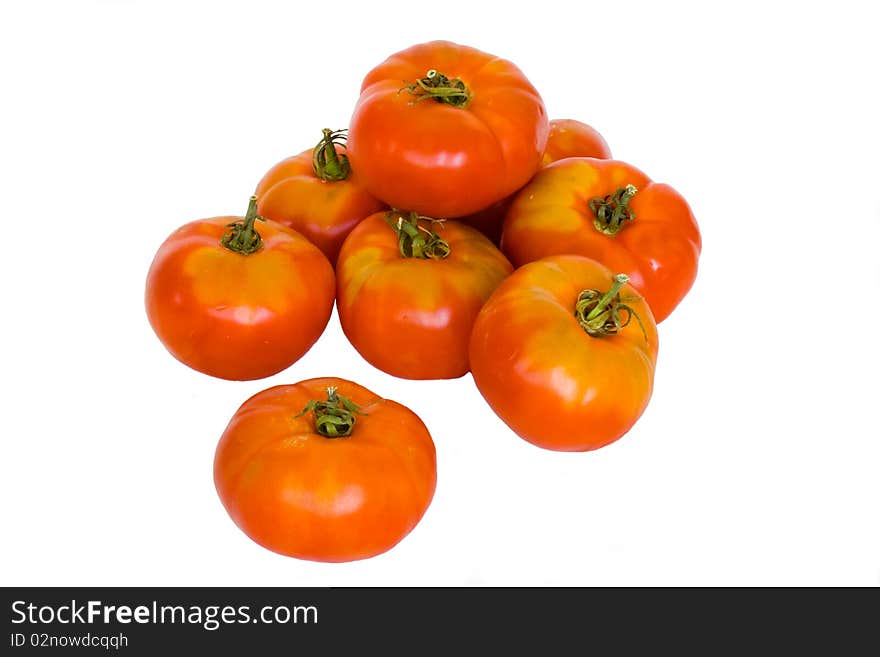 Tomatoes in isolated