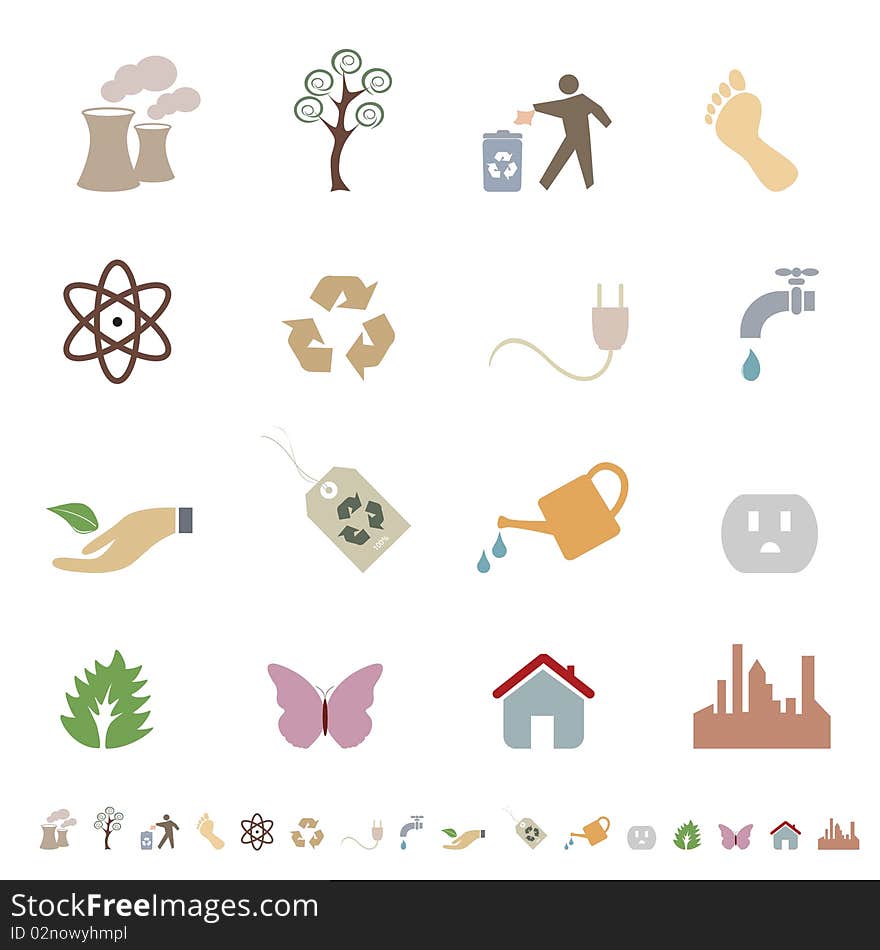 Clean Environment And Eco Symbols