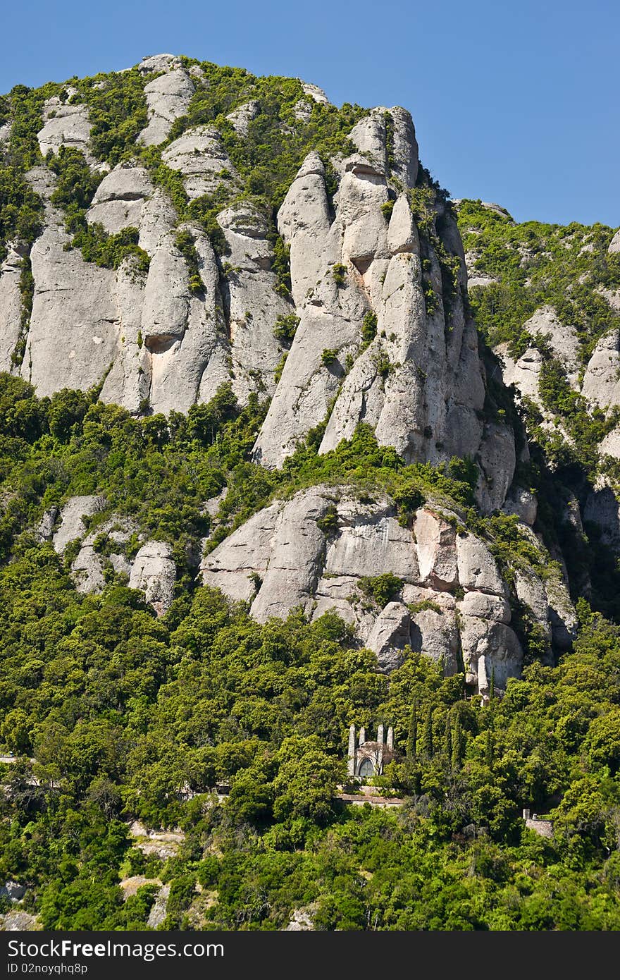 The Montserrat mountain, Catalonia, Spain