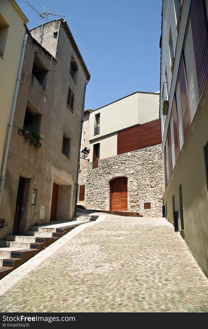 The old medievil town of Besalu, in Catalonia, Spain.