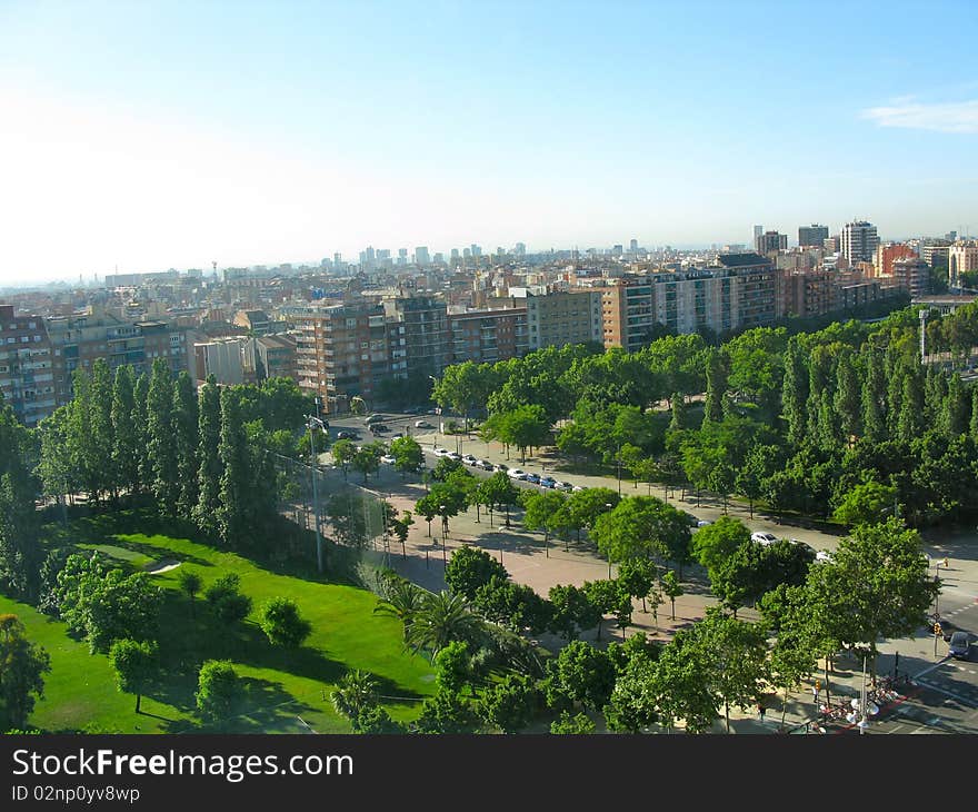 View of Nou Barris, Barcelona