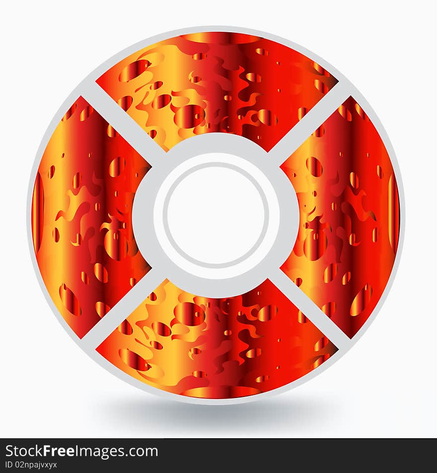 Disc isolated on white