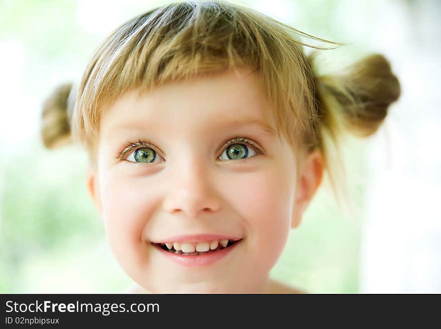 Close-up Portrait Of A Girl