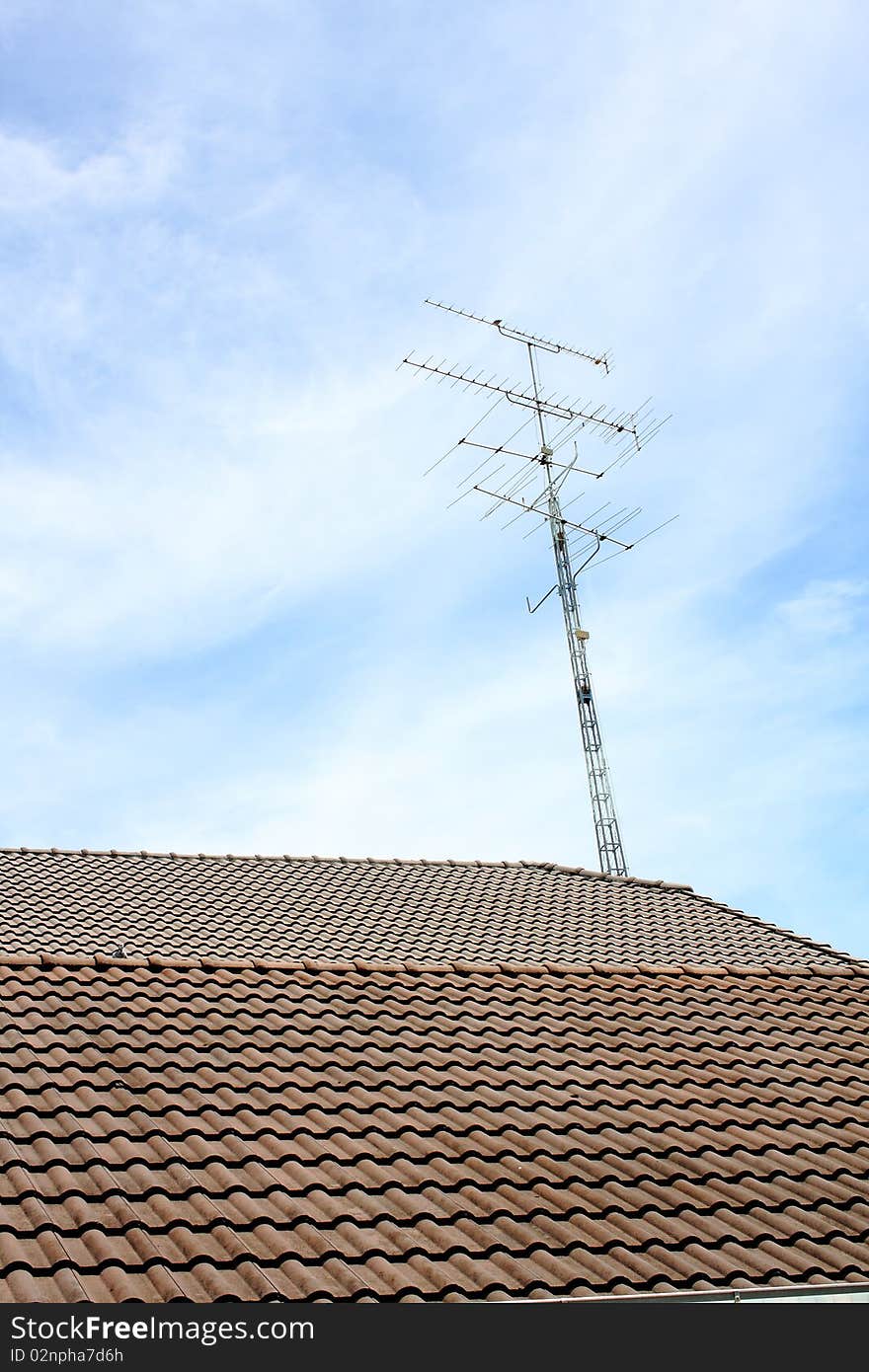 An antenna on the roof.