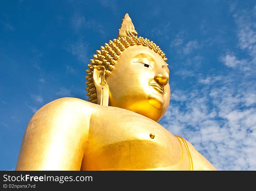 A part of biggest buddha of Thailand