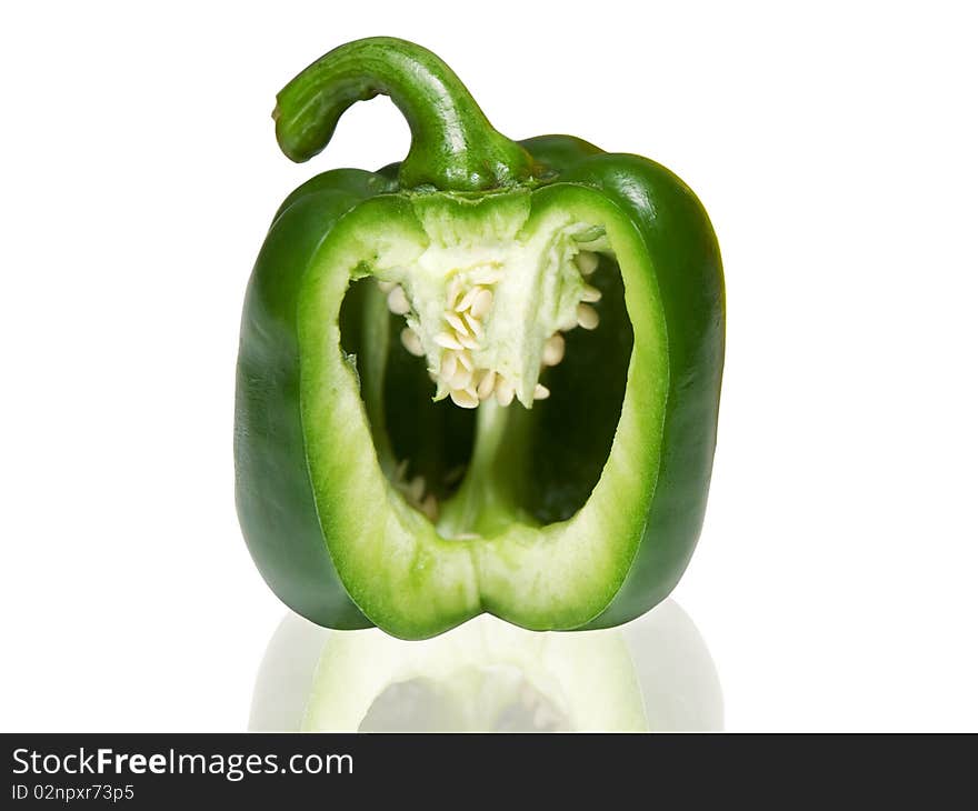 Pepper isolated on white background