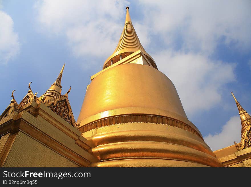 Thai pagoda in grand place bangkok