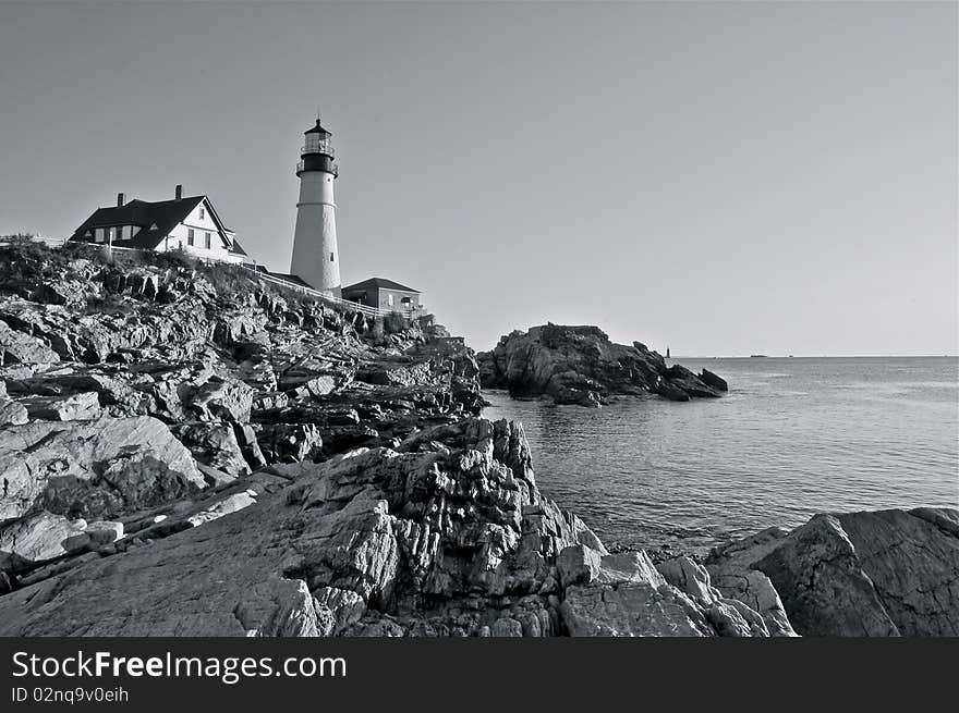 Portland Head Light in South Portland Maine.