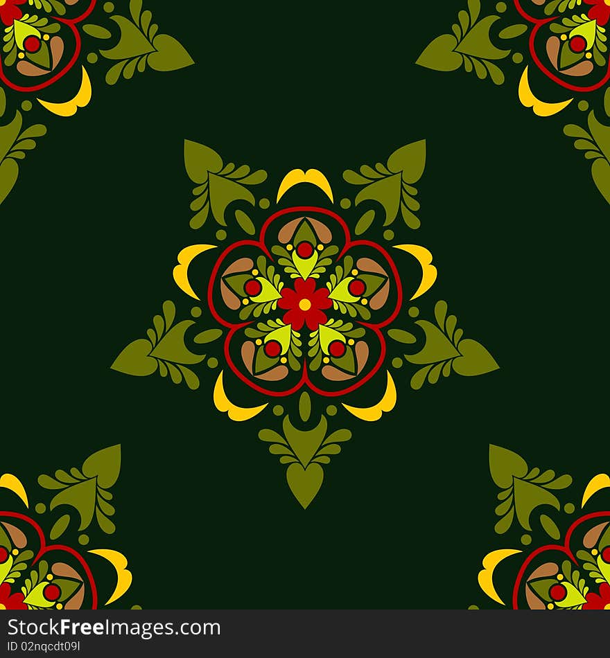 Seamless background in the form of beautiful ornament. Seamless background in the form of beautiful ornament