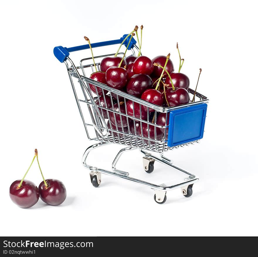 Metal shopping trolley