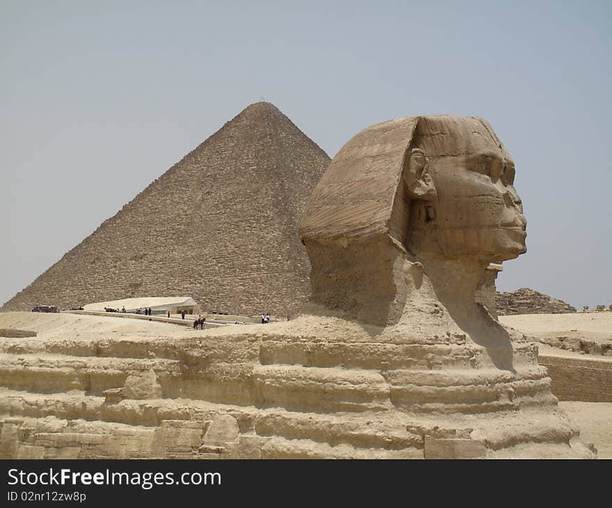 Sphinx And Great Pyramid