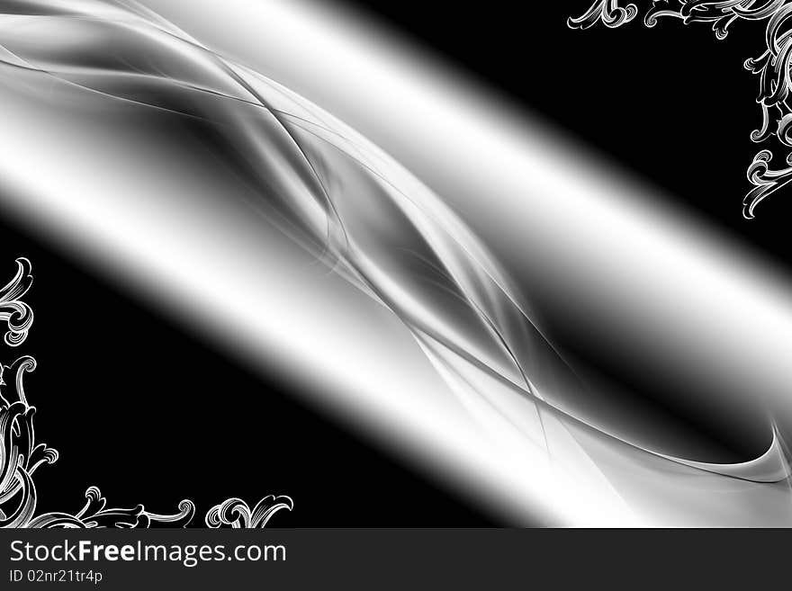 Black and white modern abstract background