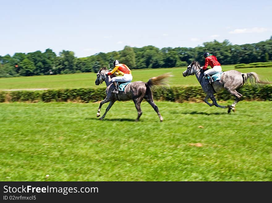 Horse Racing On Racecourse