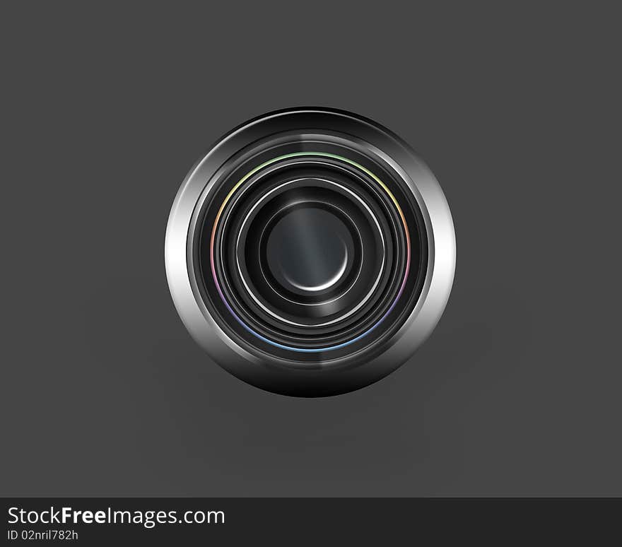 Camera lens illustration