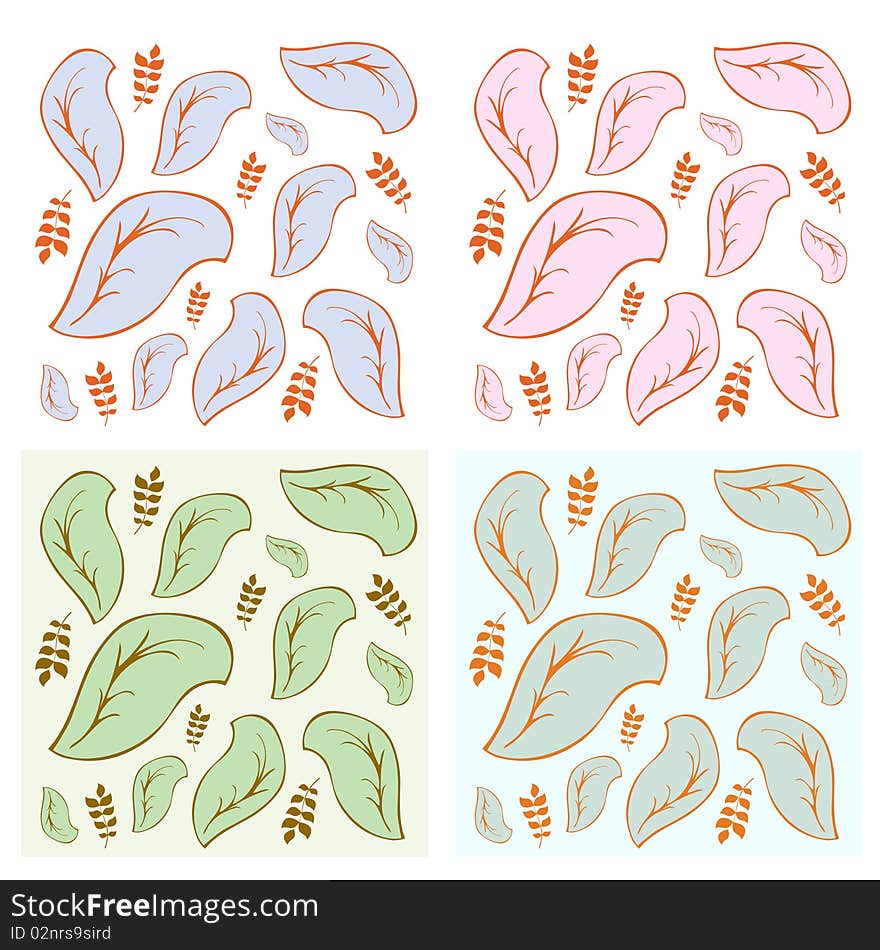 4 different color pattern vector. 4 different color pattern vector