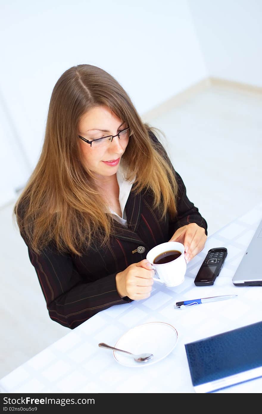 Business woman at the workplace