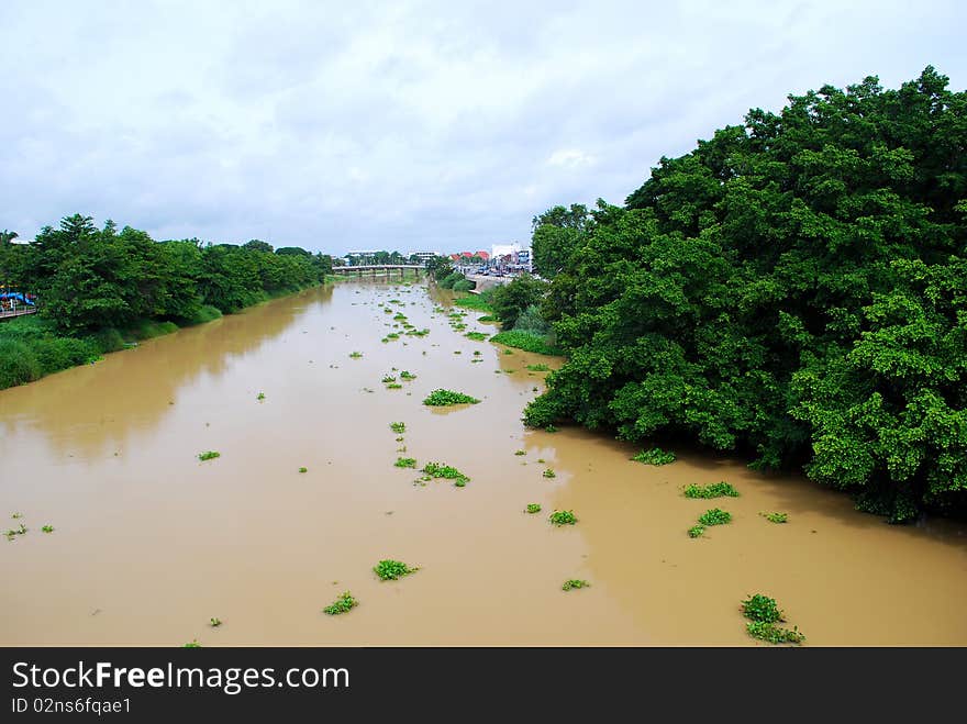 Prachin the wide river. Prachin Buri Province, Thailand. Prachin the wide river. Prachin Buri Province, Thailand