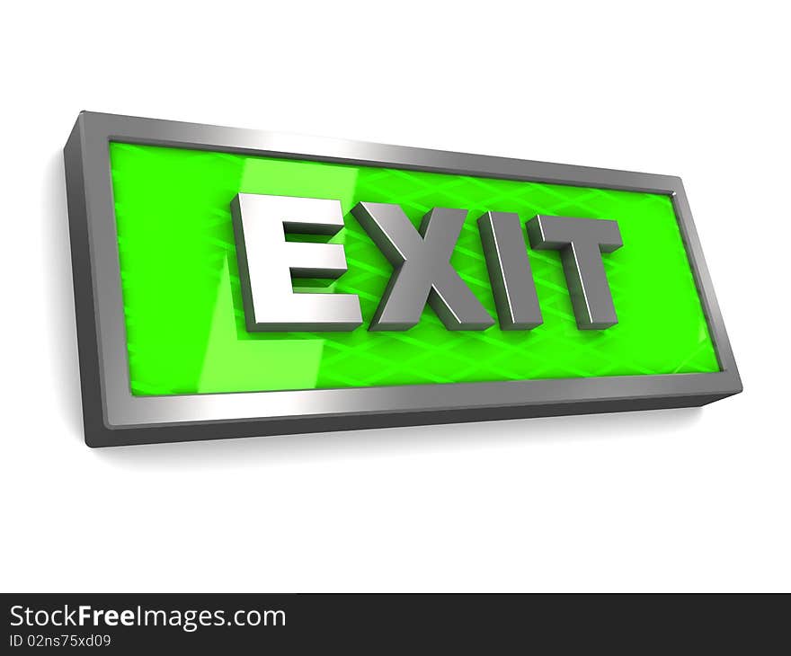 Exit sign