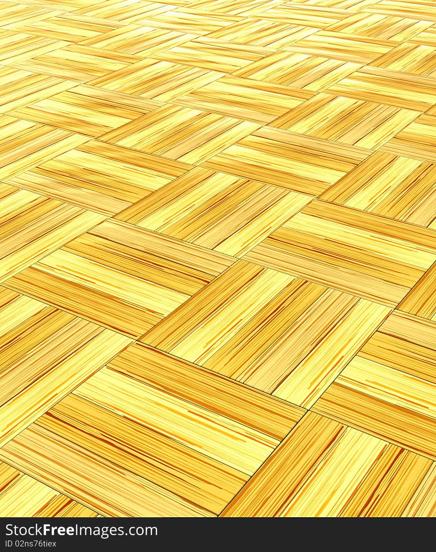 3d illustration of parquet floor background