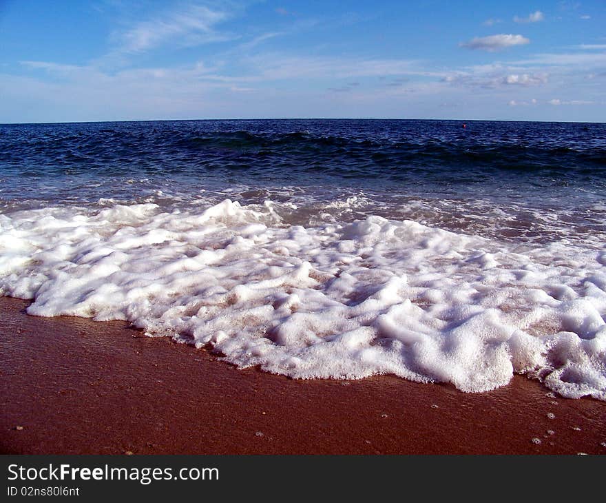 Sunset's beach in Laspi in Creamea. Sunset's beach in Laspi in Creamea