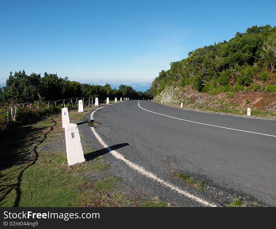 Road in Madeira Island