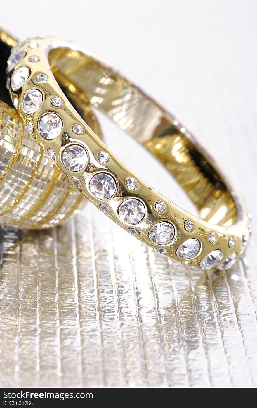 Glamour shot of diamond bracelet. Glamour shot of diamond bracelet