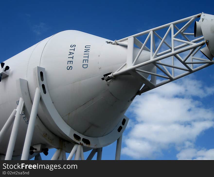 Stock picture of parts of a rocket ready to be launched. Stock picture of parts of a rocket ready to be launched