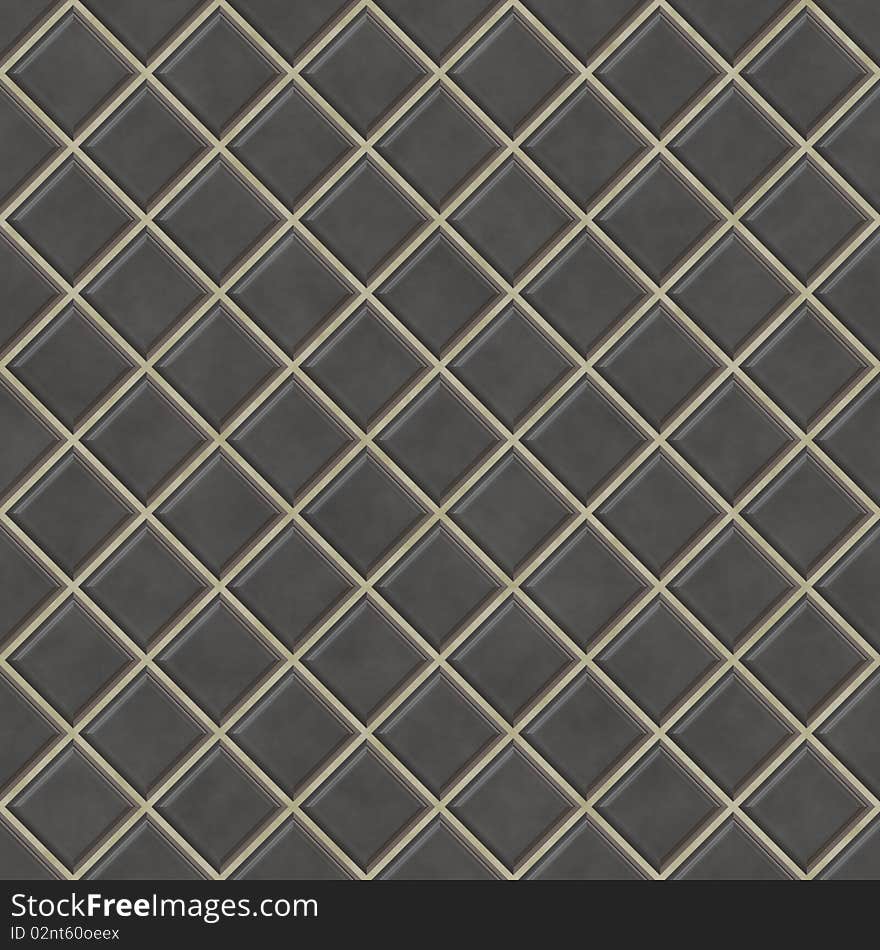 Seamless Black Tiles Texture Background