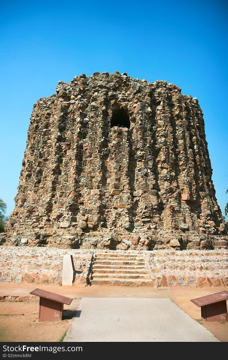 Qutb Minar Ruins In The City Of Delh