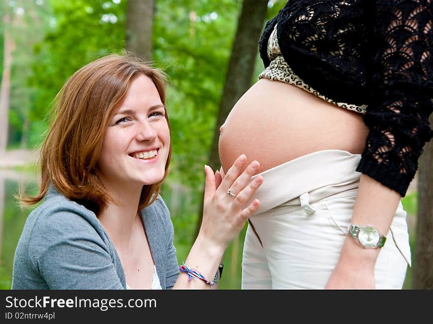 Girl near pregnant