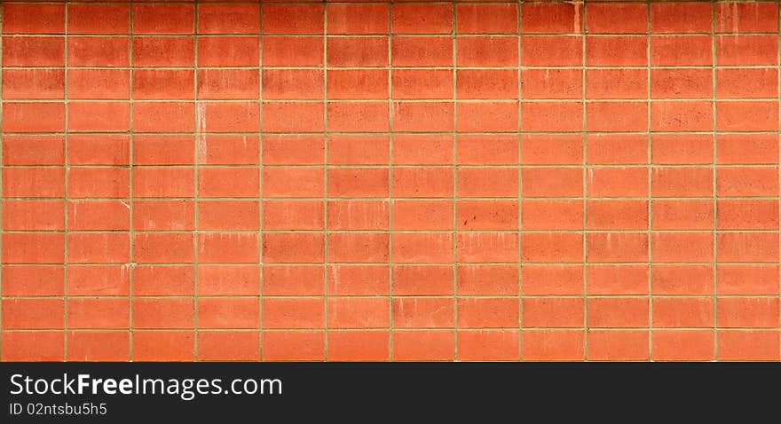 A brick wall that can be repeated as tiles and used as a texture in 3d softwares. A brick wall that can be repeated as tiles and used as a texture in 3d softwares