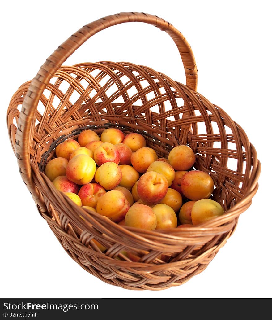 Apricots in a basket